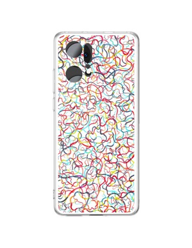 Oppo Find X5 Pro Case Water Drawings White - Ninola Design