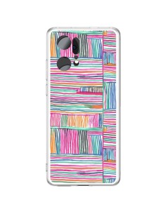 Cover Oppo Find X5 Pro Watercolor Linear Meditation Rosa - Ninola Design