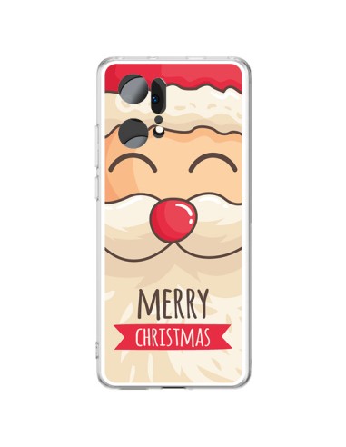 Cover Oppo Find X5 Pro Baffi di Babbo Natale Merry Christmas - Nico