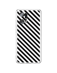 Coque Oppo Find X5 Pro Bonbon Candy Noire et Blanche Rayée - Nico