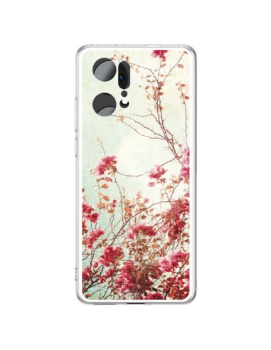 Coque Oppo Find X5 Pro Fleur Vintage Rose - Nico