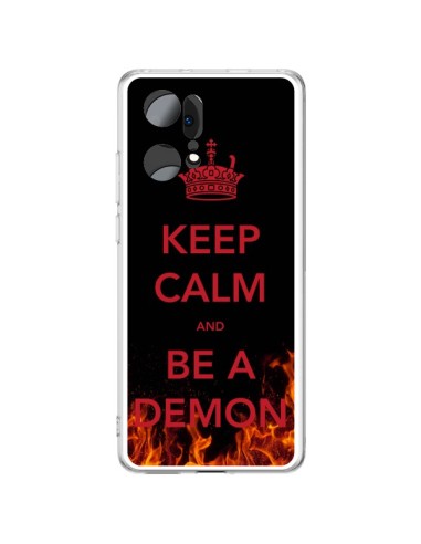 Coque Oppo Find X5 Pro Keep Calm and Be A Demon - Nico