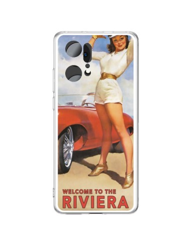 Coque Oppo Find X5 Pro Welcome to the Riviera Vintage Pin Up - Nico