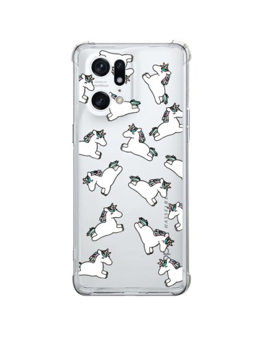 Oppo Find X5 Pro Case Unicorn mane Clear - Nico
