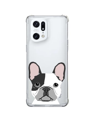 Coque Oppo Find X5 Pro Bulldog Français Chien Transparente - Pet Friendly