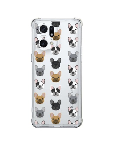 Coque Oppo Find X5 Pro Chiens Bulldog Français Transparente - Pet Friendly