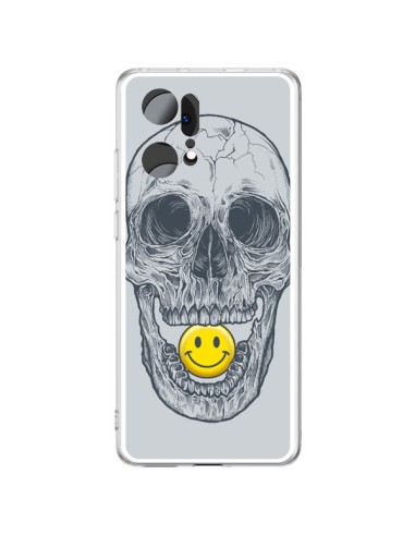 Coque Oppo Find X5 Pro Smiley Face Tête de Mort - Rachel Caldwell