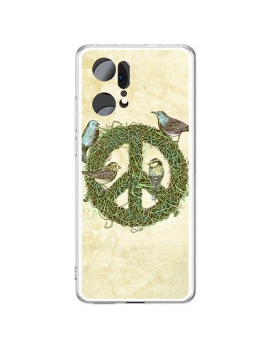 Coque Oppo Find X5 Pro Peace And Love Nature Oiseaux - Rachel Caldwell