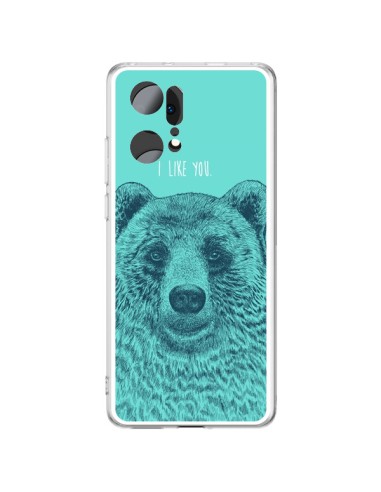 Coque Oppo Find X5 Pro Bear Ours I like You - Rachel Caldwell