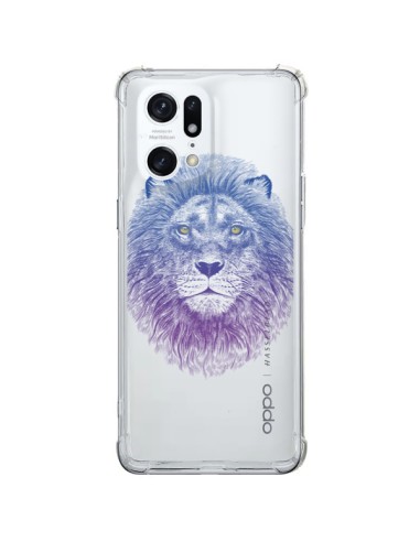 Coque Oppo Find X5 Pro Lion Animal Transparente - Rachel Caldwell