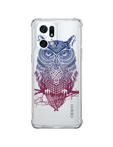 Coque Oppo Find X5 Pro Hibou Chouette Owl Transparente - Rachel Caldwell