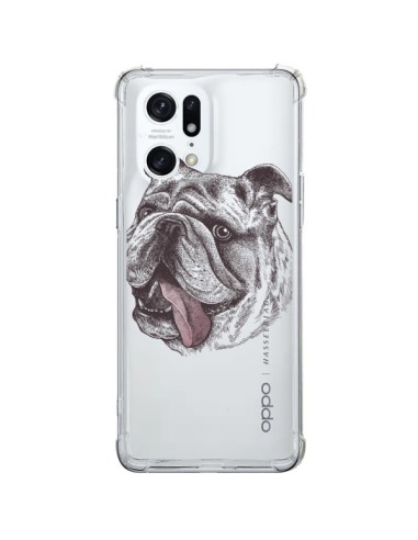 Coque Oppo Find X5 Pro Chien Bulldog Dog Transparente - Rachel Caldwell