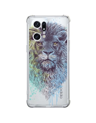Coque Oppo Find X5 Pro Roi Lion King Transparente - Rachel Caldwell
