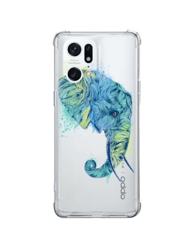 Cover Oppo Find X5 Pro Elefante Trasparente - Rachel Caldwell