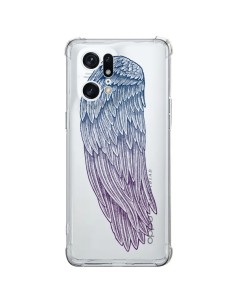 Coque Oppo Find X5 Pro Ailes d'Ange Angel Wings Transparente - Rachel Caldwell