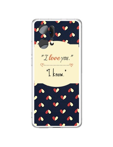 Coque Oppo Find X5 Pro I love you - R Delean