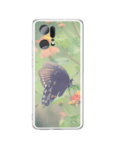 Coque Oppo Find X5 Pro Papillon Butterfly - R Delean