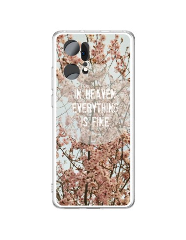 Coque Oppo Find X5 Pro In heaven everything is fine paradis fleur - R Delean