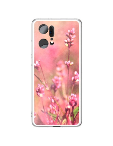 Coque Oppo Find X5 Pro Fleurs Bourgeons Roses - R Delean