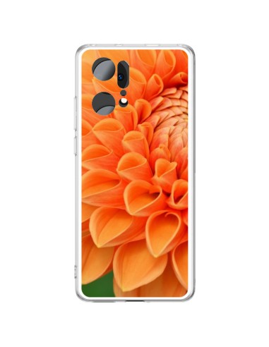 Coque Oppo Find X5 Pro Fleurs oranges flower - R Delean