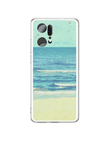 Coque Oppo Find X5 Pro Life good day Mer Ocean Sable Plage Paysage - R Delean