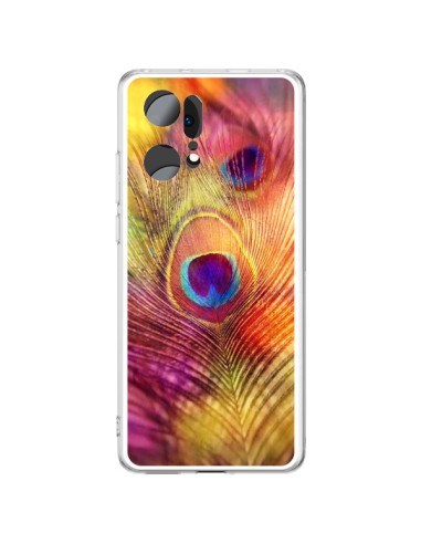 Oppo Find X5 Pro Case Plume Peacock Multicolor - Sylvia Cook