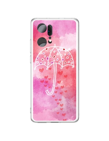 Coque Oppo Find X5 Pro Parapluie Coeur Love Amour - Sylvia Cook