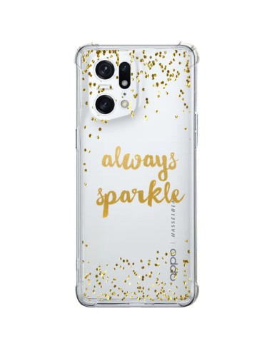 Coque Oppo Find X5 Pro Always Sparkle, Brille Toujours Transparente - Sylvia Cook