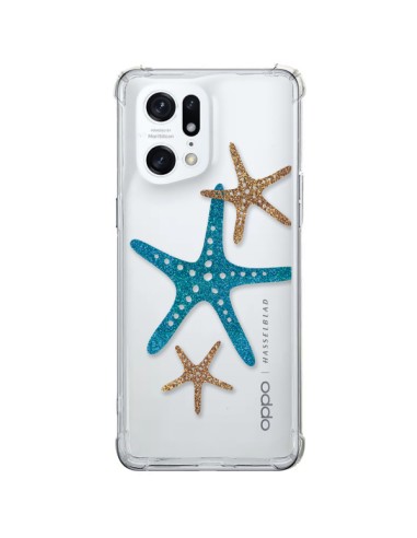 Coque Oppo Find X5 Pro Etoile de Mer Starfish Transparente - Sylvia Cook