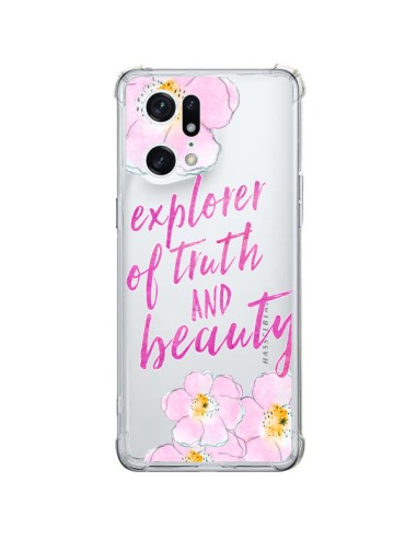 Coque Oppo Find X5 Pro Explorer of Truth and Beauty Transparente - Sylvia Cook