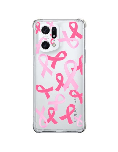 Cover Oppo Find X5 Pro Nastri Rosa Trasparente - Sylvia Cook