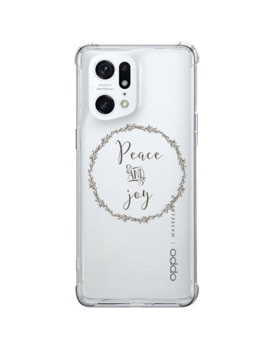 Cover Oppo Find X5 Pro Peace and Joy, Pace e Gioia Trasparente - Sylvia Cook