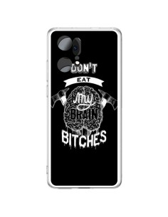 Coque Oppo Find X5 Pro Don't eat my brain Bitches Cerveau Noir - Senor Octopus