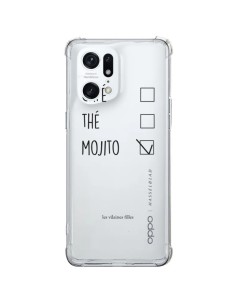 Coque Oppo Find X5 Pro Café, Thé et Mojito Transparente - Les Vilaines Filles