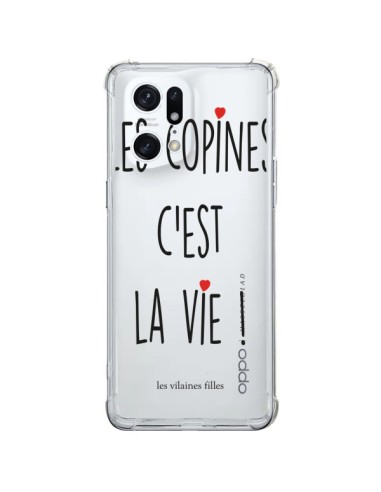 Oppo Find X5 Pro Case Girlfriends are life Clear - Les Vilaines Filles