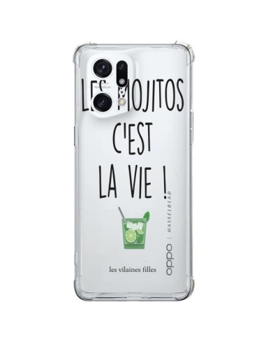 Oppo Find X5 Pro Case Mojitos are life Clear - Les Vilaines Filles