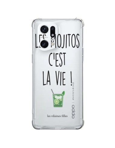 Cover Oppo Find X5 Pro Les Mojitos, c'est la vie Trasparente - Les Vilaines Filles