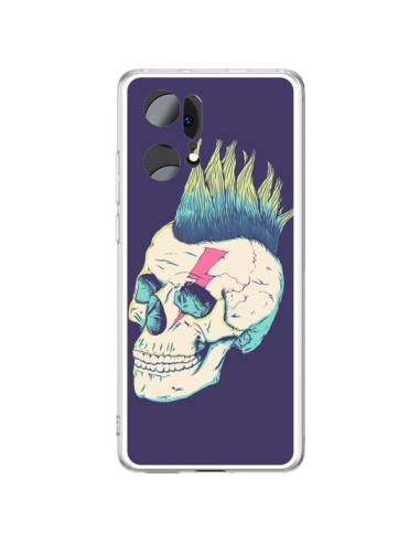 Coque Oppo Find X5 Pro Tête de mort Punk - Victor Vercesi