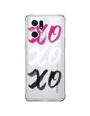 Oppo Find X5 Pro Case XoXo Pink White Black Clear - Yohan B.