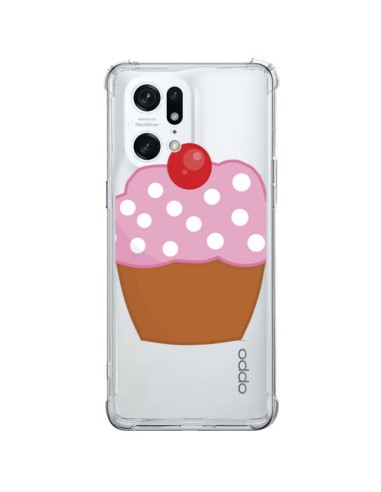 Coque Oppo Find X5 Pro Cupcake Cerise Transparente - Yohan B.