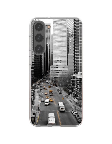 Cover Samsung Galaxy S23 Plus 5G New York Bianco e Nero - Anaëlle François