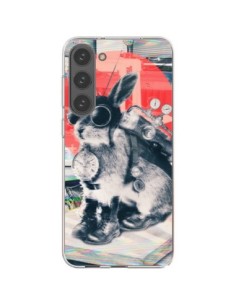 Coque Samsung Galaxy S23 Plus 5G Lapin Time Traveller -...