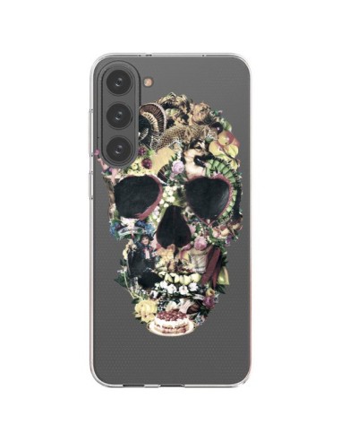 Coque Samsung Galaxy S23 Plus 5G Skull Vintage Tête de Mort Transparente - Ali Gulec