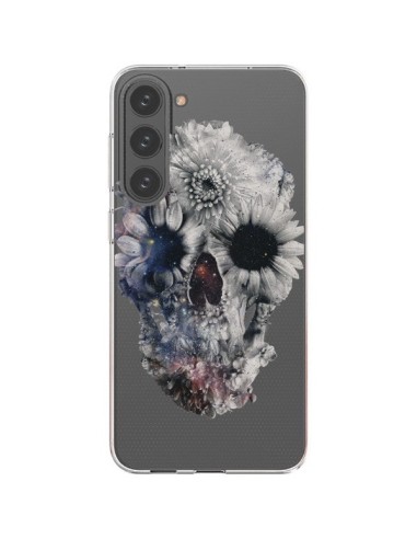 Coque Samsung Galaxy S23 Plus 5G Floral Skull Tête de Mort Transparente - Ali Gulec