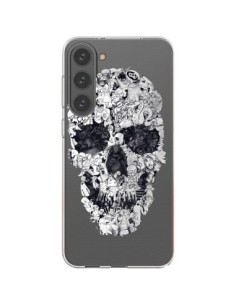 Coque Samsung Galaxy S23 Plus 5G Doodle Skull Dessin Tête...