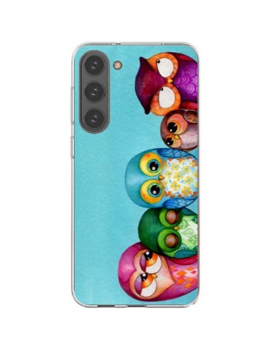 Cover Samsung Galaxy S23 Plus 5G Famiglia Gufi - Annya Kai