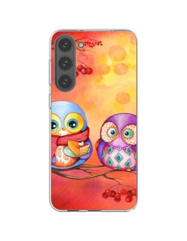 Coque Samsung Galaxy S23 Plus 5G Chouette Arbre - Annya Kai