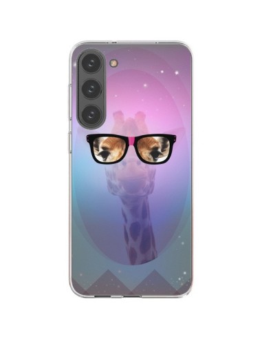 Cover Samsung Galaxy S23 Plus 5G Giraffa Nerd con Occhiali - Aurelie Scour