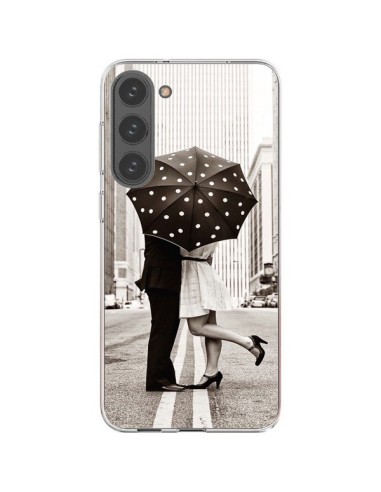 Coque Samsung Galaxy S23 Plus 5G Secret under Umbrella Amour Couple Love - Asano Yamazaki