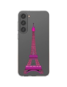 Coque Samsung Galaxy S23 Plus 5G Tour Eiffel Rose Paris...